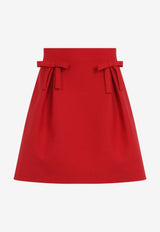 Bow A-line Mini Skirt