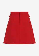 Bow A-line Mini Skirt