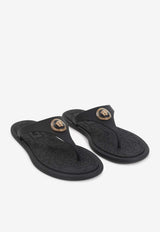 Medusa-Motif Flip Flops