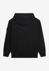 Stone Island Kids Boys Compass Patch Sweatshirt  Blue 166100005S0040/S_STONE-V0020