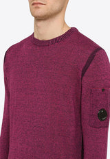 C.P. Company Signature Logo Knitted Sweater Red 16CMKN205A006324A/O_CPCOM-577