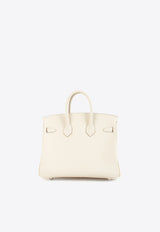 Birkin 25 in Craie Swift with Palladium Hardware