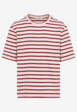 Logo Patch Striped T-shirt