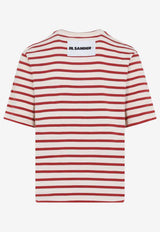 Logo Patch Striped T-shirt
