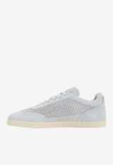 Perforated Suede Low-Top Sneakers