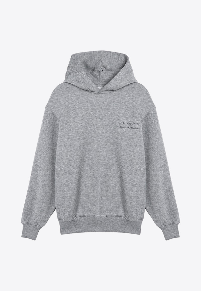 Philosophy Di Lorenzo Serafini Logo Hooded Sweatshirt Gray 17025749/P_PHILO-A0502