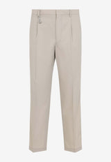 Straight-Leg Tailored Pants