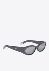 Oval Acetate Sunglasses