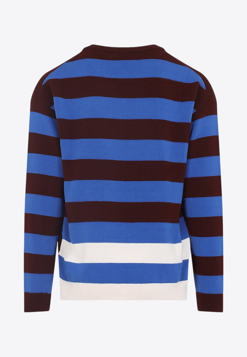 Striped Long-Sleeved Sweater