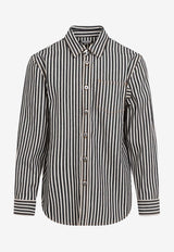 Striped Denim Overshirt