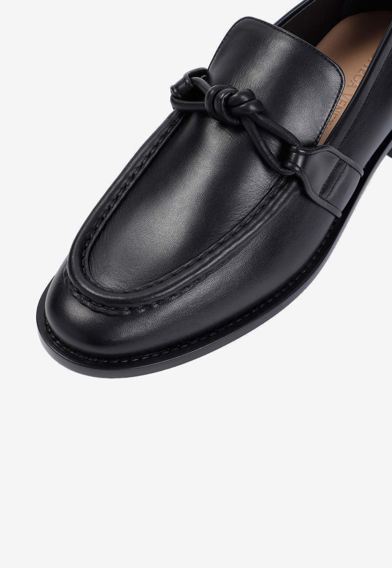 Astaire Signature Knot Leather Loafer