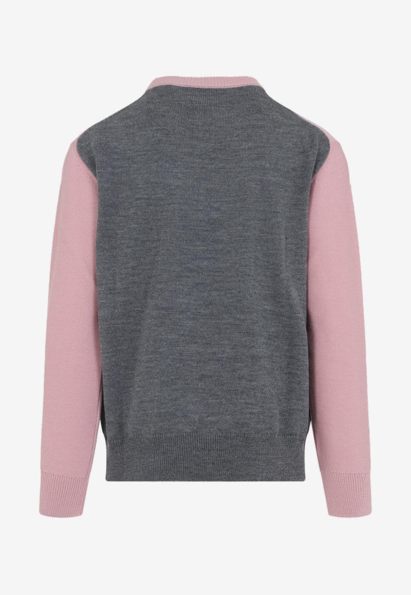 Two-Toned Wool Sweater