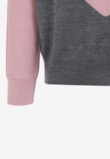 Two-Toned Wool Sweater