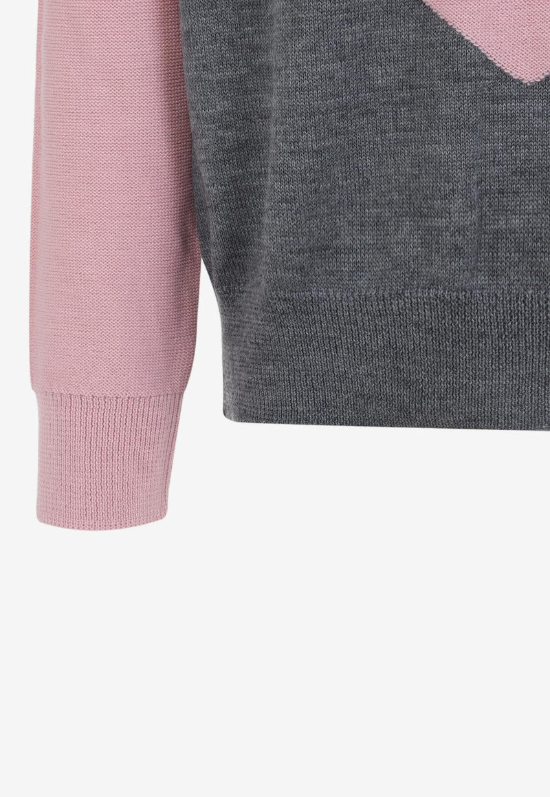Two-Toned Wool Sweater