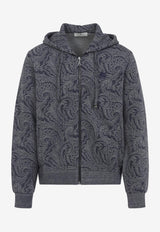 Paisley Zip-Up Hoodie