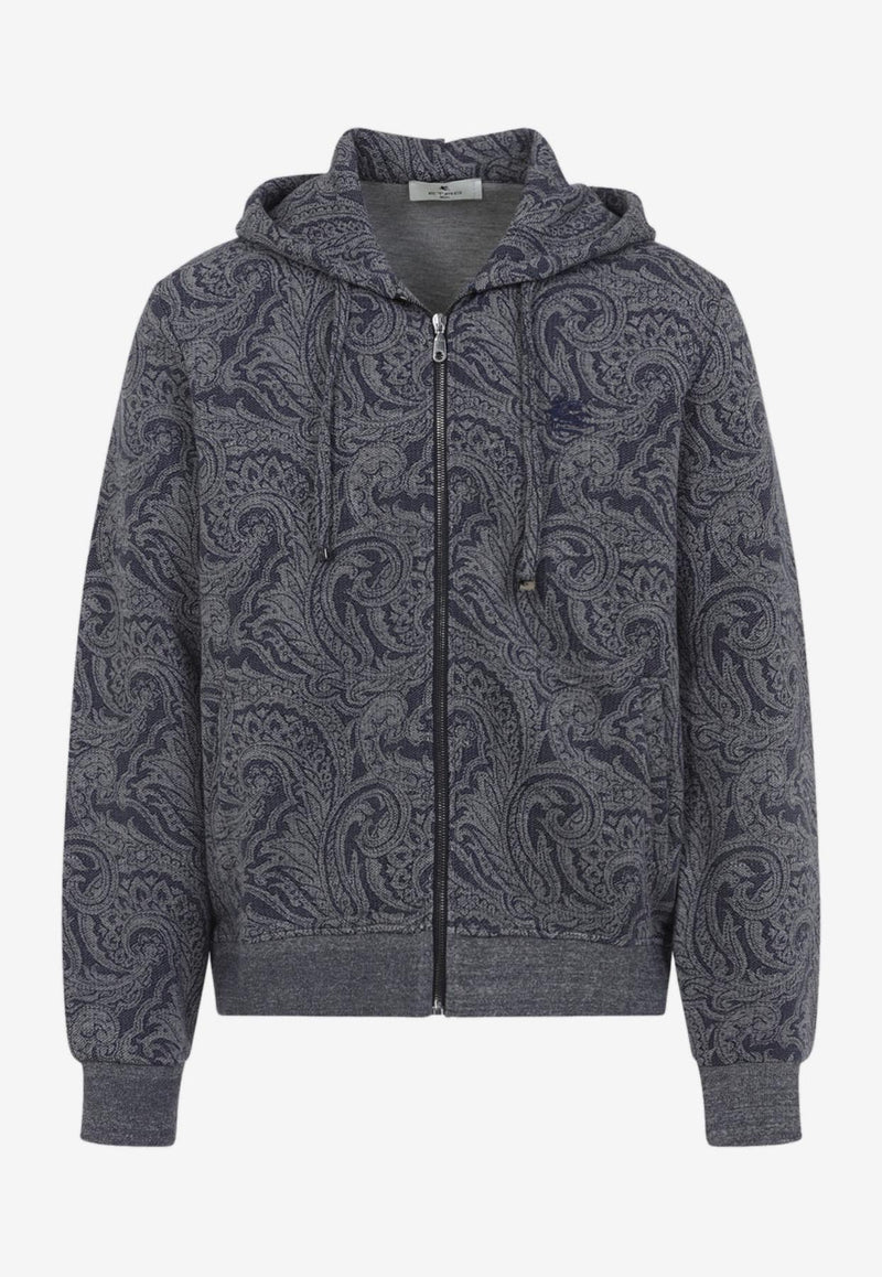 Paisley Zip-Up Hoodie
