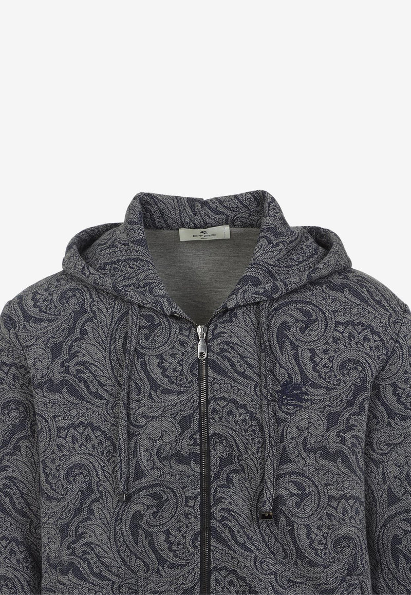 Paisley Zip-Up Hoodie