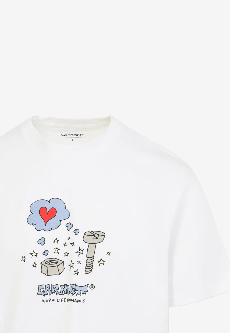 Work Life Romance Crewneck T-shirt