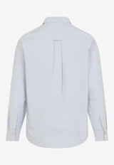 Long-Sleeved Logo-Embroidered Shirt