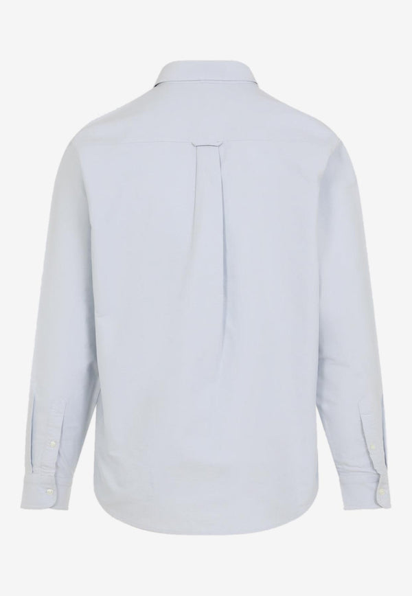 Long-Sleeved Logo-Embroidered Shirt