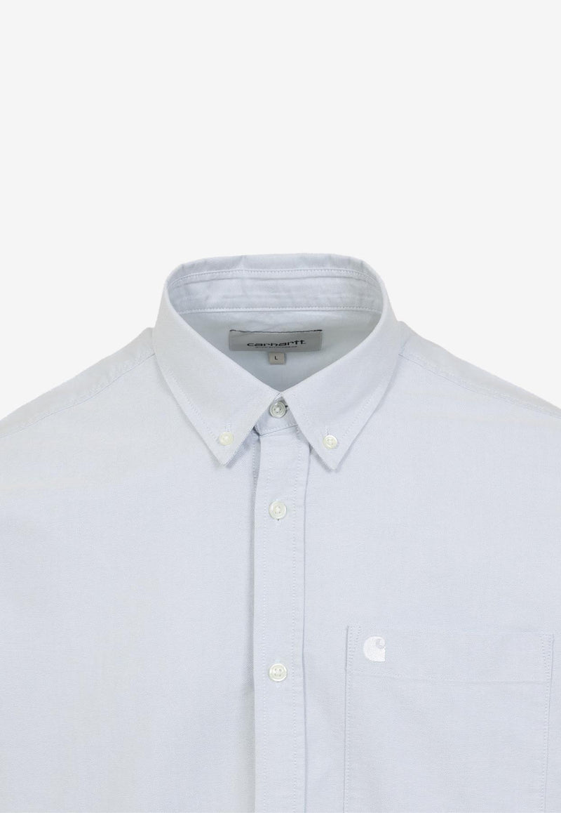 Long-Sleeved Logo-Embroidered Shirt