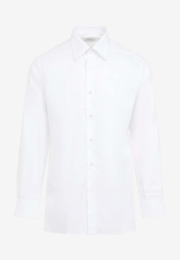 Long-Sleeved Button-Up Shirt