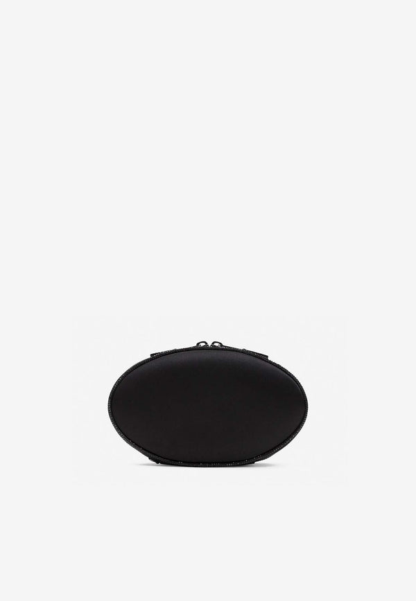 Round Satin Clutch