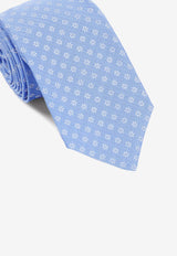 Floral Pattern Silk Tie