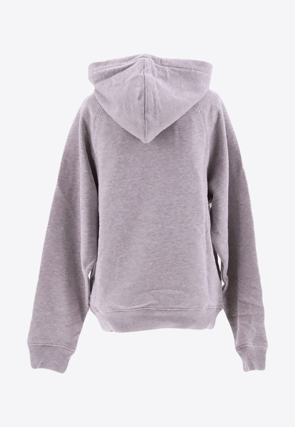 Moschino Teddy Bear Print Hooded Sweatshirt Gray 1707_528_V1485
