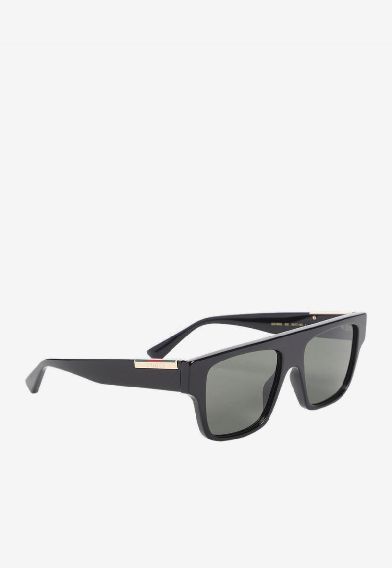 Rectangular Acetate Sunglasses