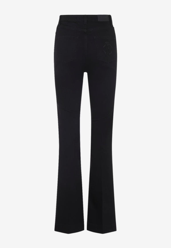 Mirror Snake Monogram Bootcut Jeans