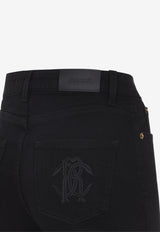 Mirror Snake Monogram Bootcut Jeans