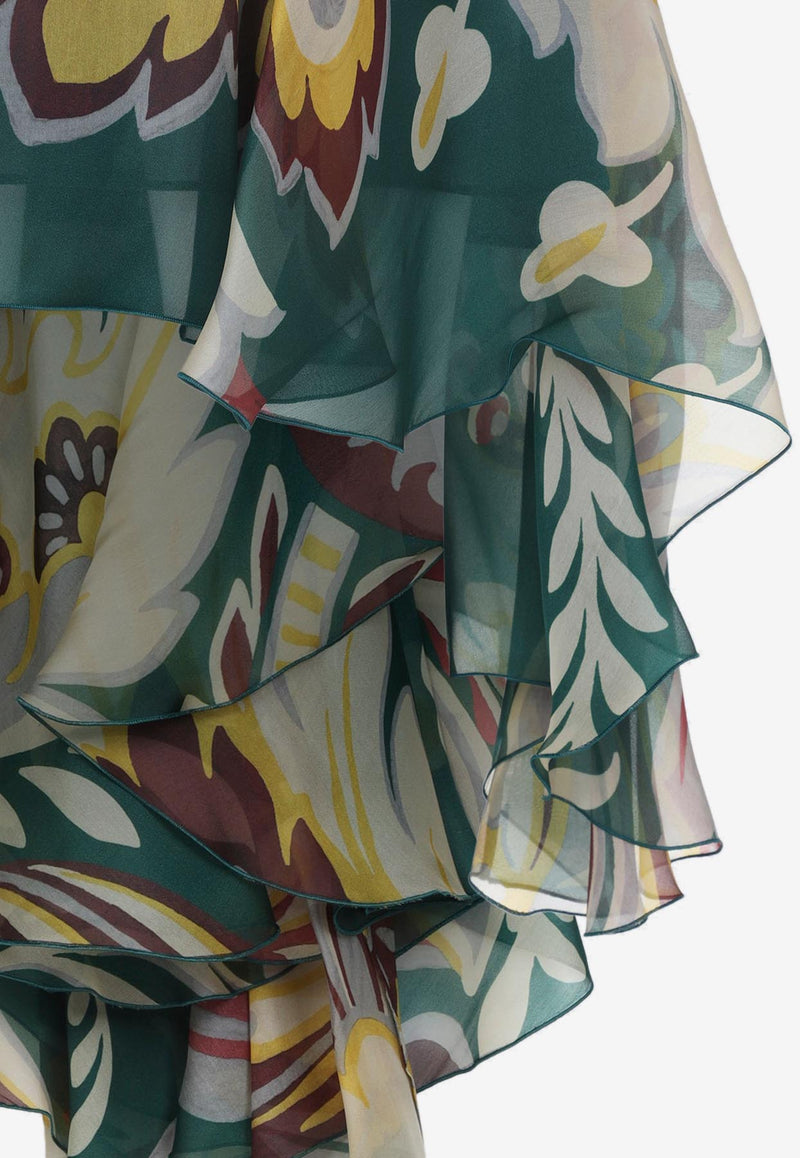 Asymmetric Mini Skirt