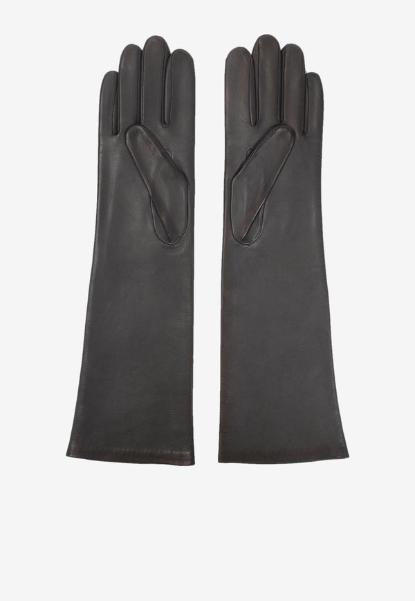 Long Leather Gloves