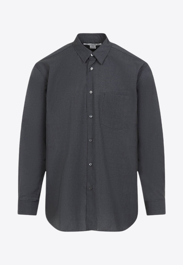 Long-Sleeved Wool Shirt