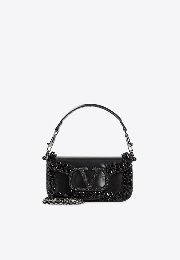 Crystal-Embellished Loco Top Handle Bag