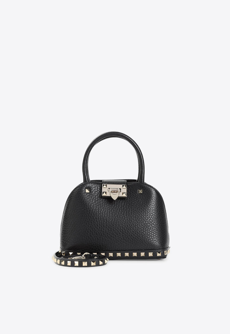 Small Rockstud Top Handle Bag