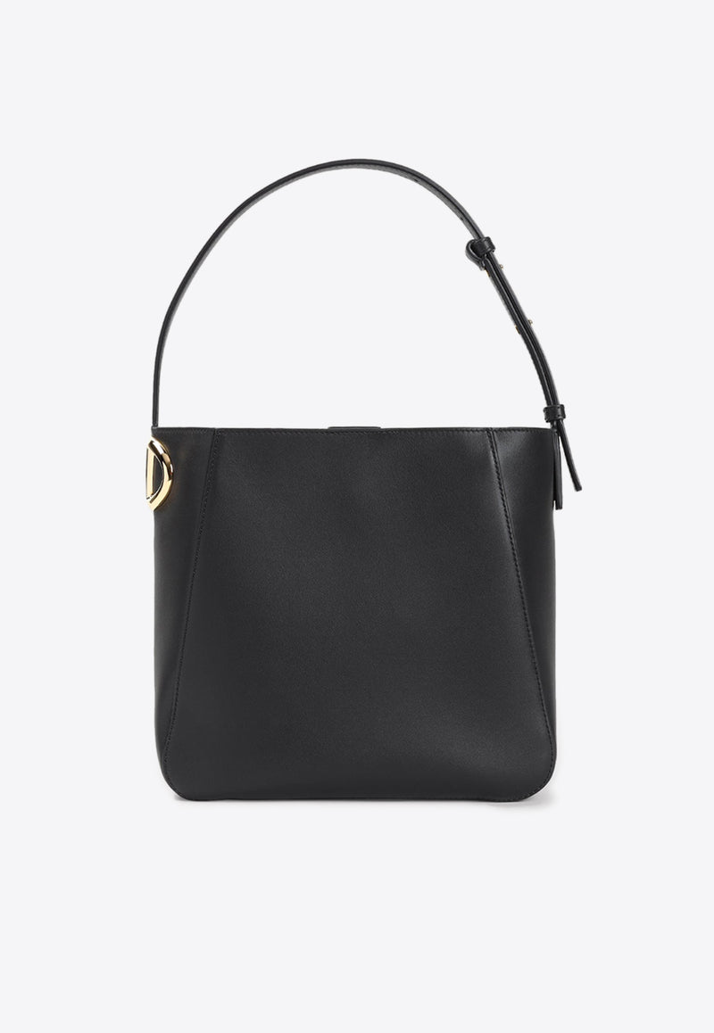 VLogo Side Bucket Bag in Nappa Leather