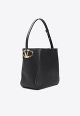 VLogo Side Bucket Bag in Nappa Leather