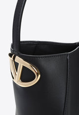 VLogo Side Bucket Bag in Nappa Leather