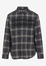 Off Spray Book Check Flannel Shirt