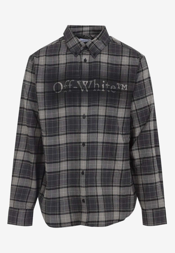 Off Spray Book Check Flannel Shirt