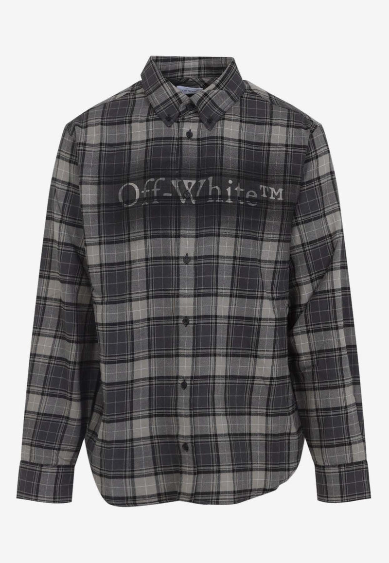 Off Spray Book Check Flannel Shirt
