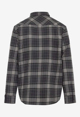 Off Spray Book Check Flannel Shirt