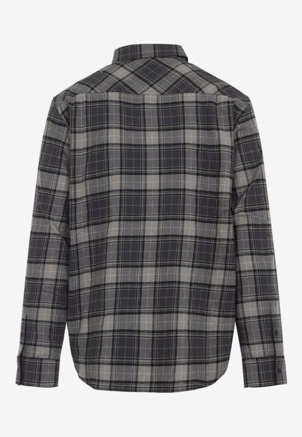 Off Spray Book Check Flannel Shirt