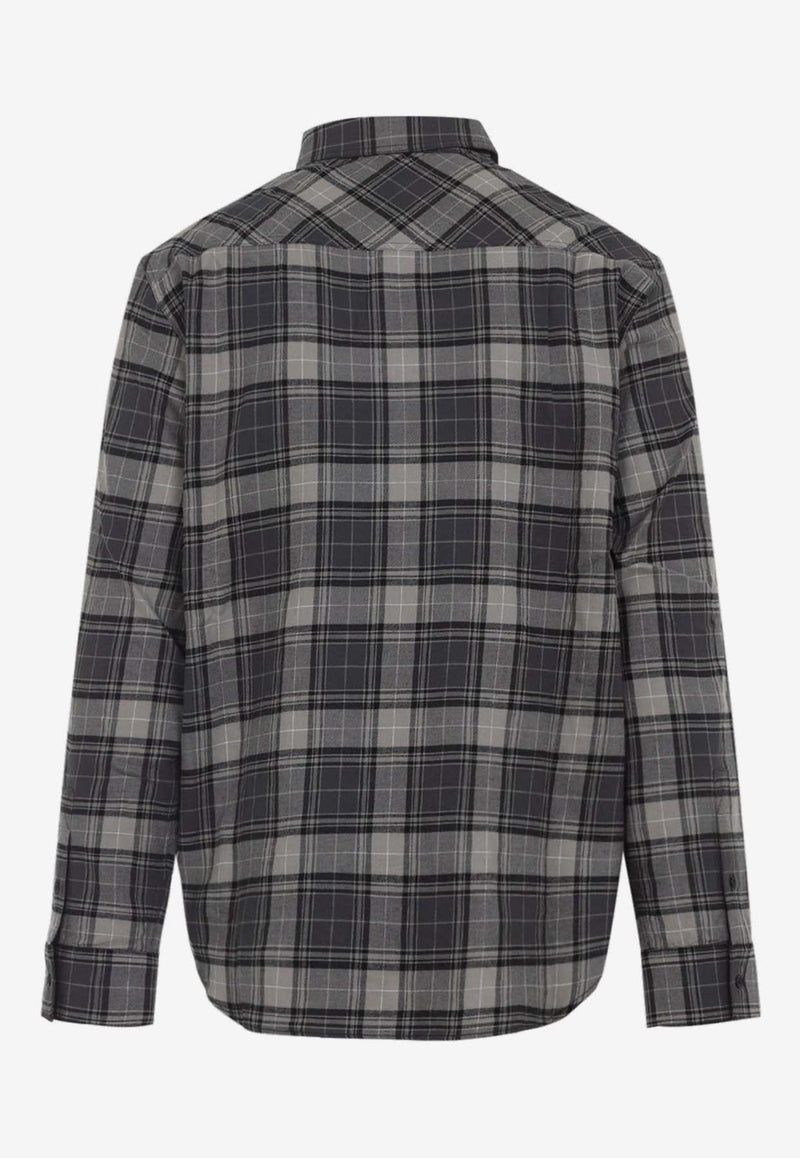 Off Spray Book Check Flannel Shirt