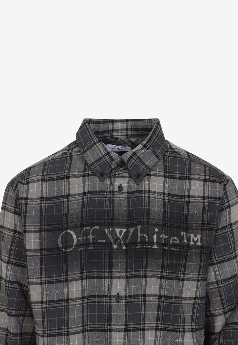 Off Spray Book Check Flannel Shirt