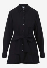 Belted Long-Sleeved Shirt