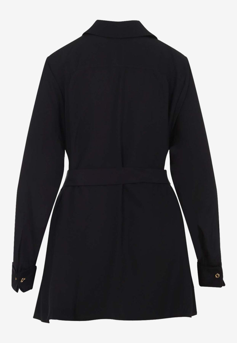 Belted Long-Sleeved Shirt