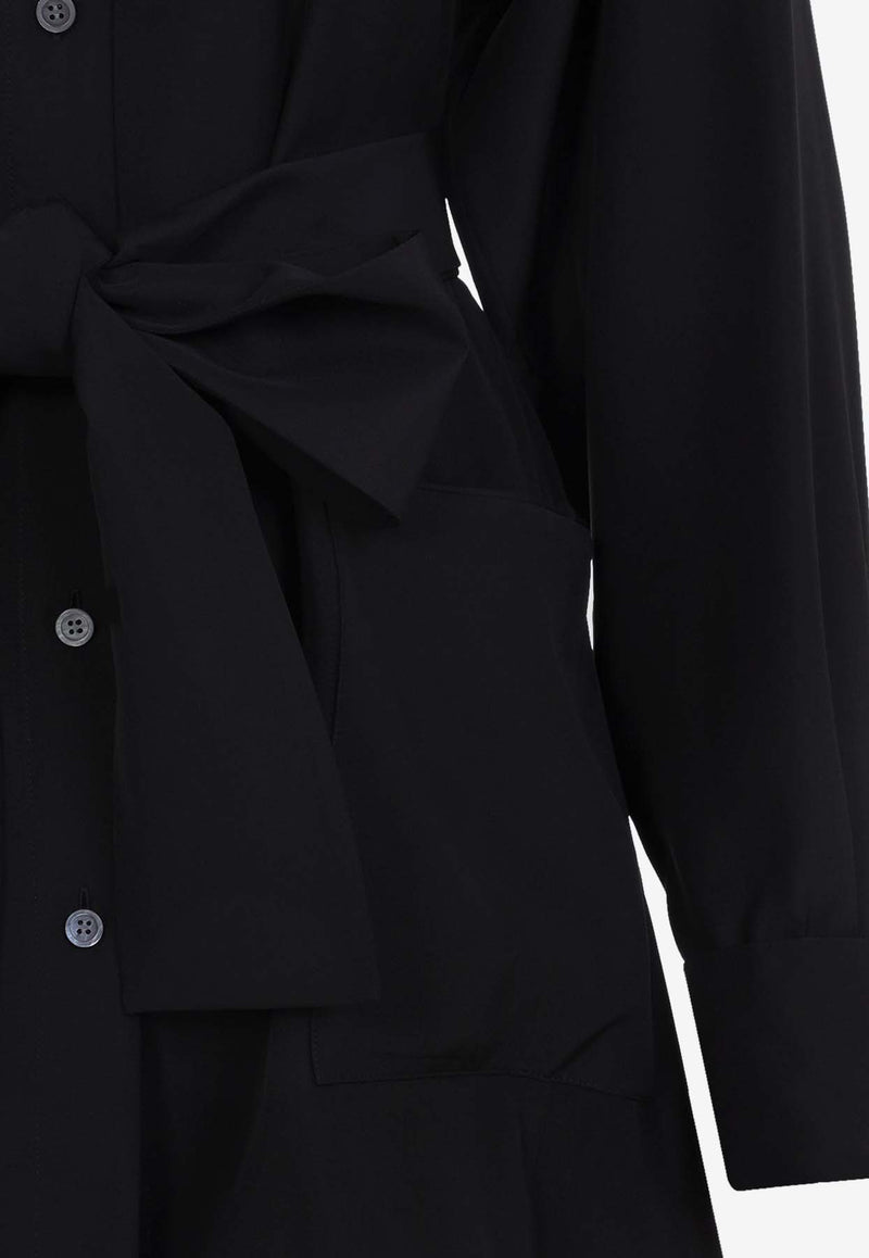 Belted Long-Sleeved Shirt